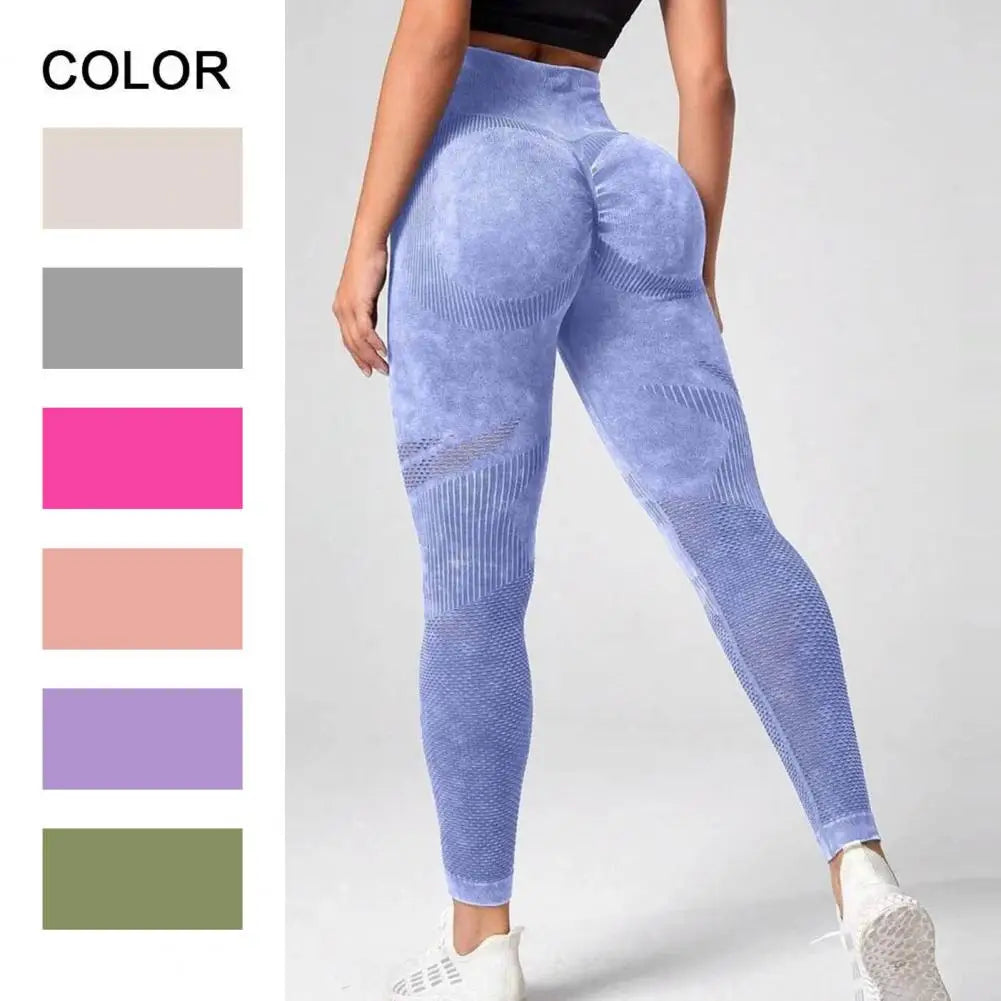 Fitnessstudio Yoga Nahtlose Hosen Hollow Sports Stretchy Laufhose Push Up Übungshose Joggen Workout Lange Hosen Active Wear