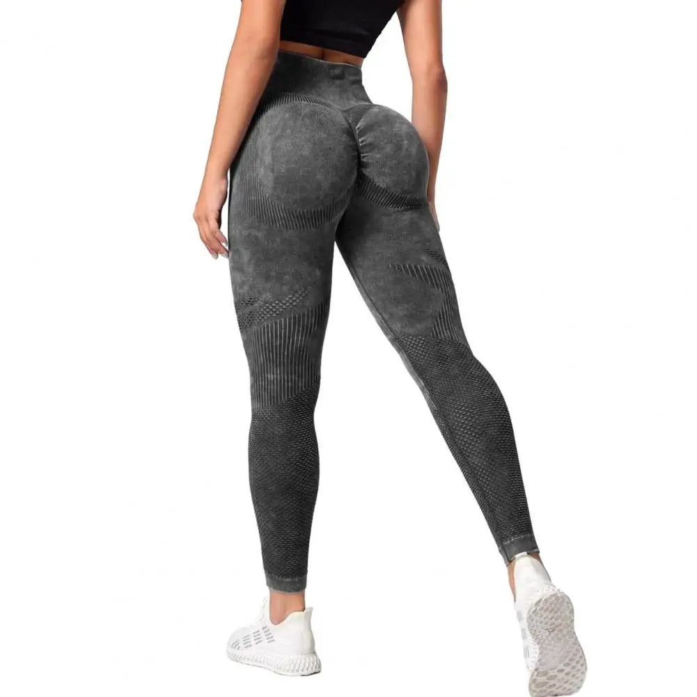 Fitnessstudio Yoga Nahtlose Hosen Hollow Sports Stretchy Laufhose Push Up Übungshose Joggen Workout Lange Hosen Active Wear